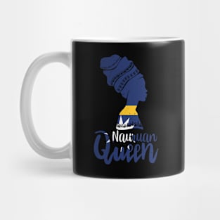 Nauruan Queen Nauru Flag Afro Roots Mug